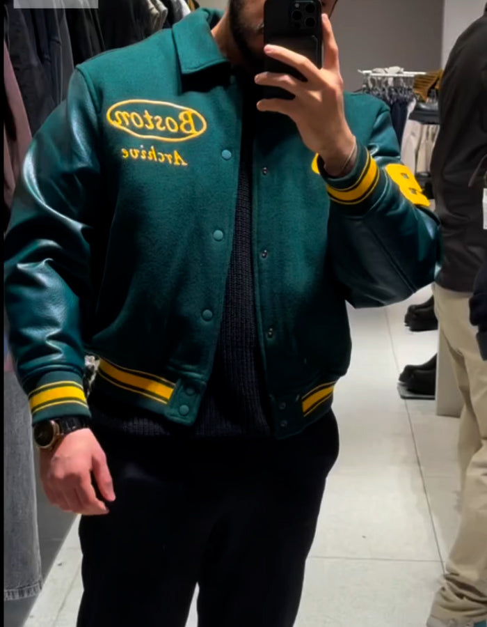 Baseball-Style Short Jacket