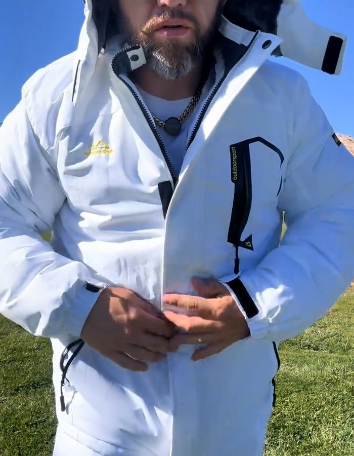 White Fleece-Lined Jacket