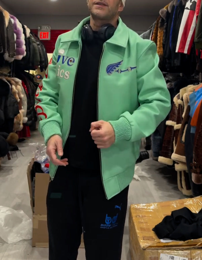 Green Bright Casual Jacket