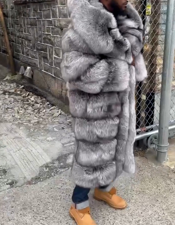Gray Warm Long Coat