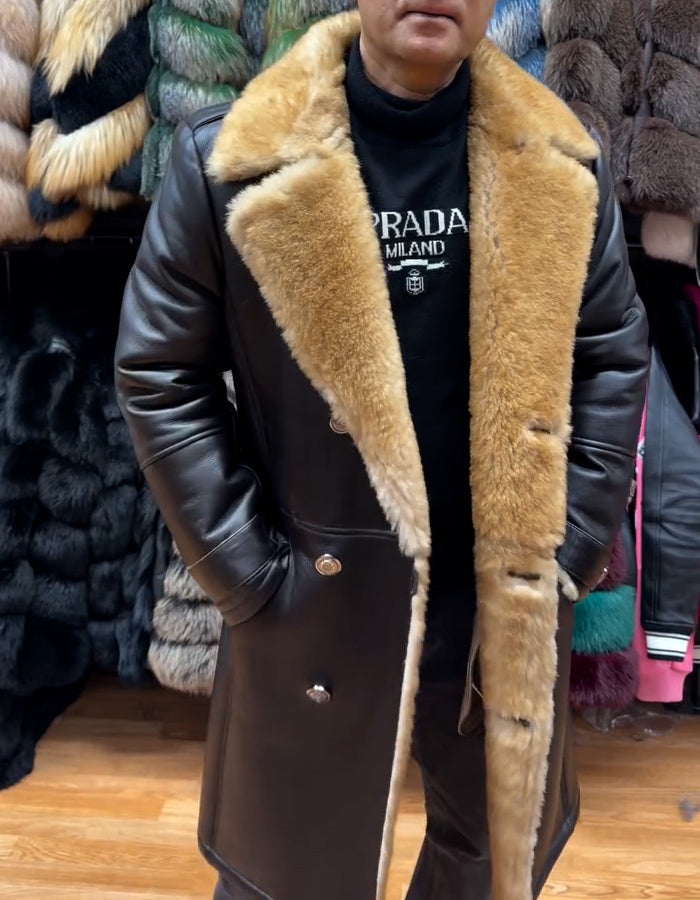 Black Fur Slim Jacket