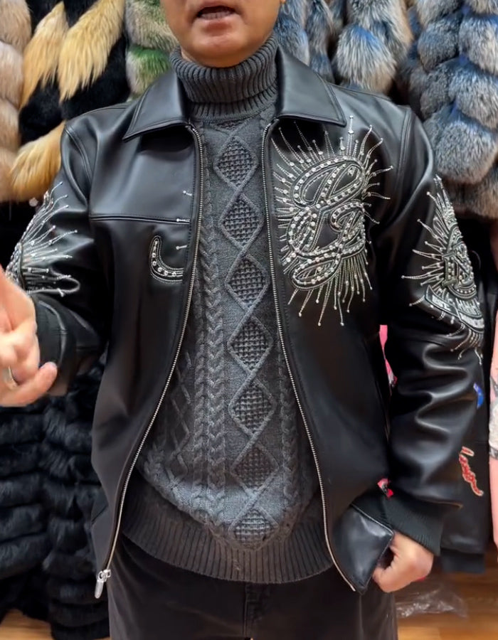 Black Rhinestone Jacket