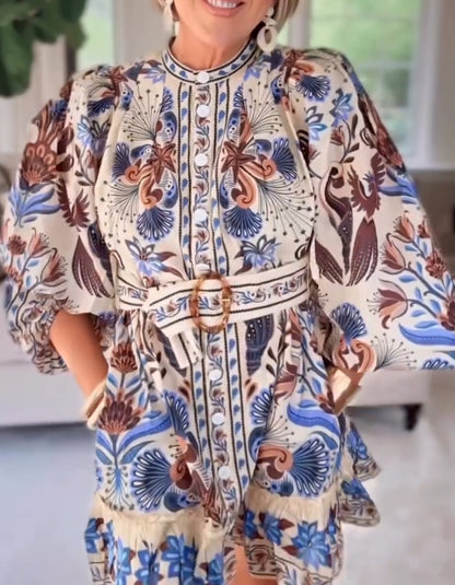 Print Mini Dress