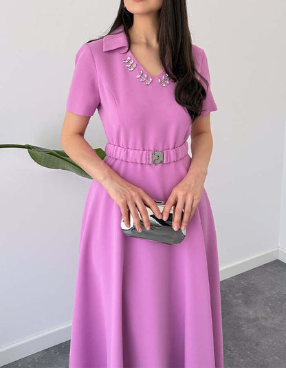 Purple Crystal Dress