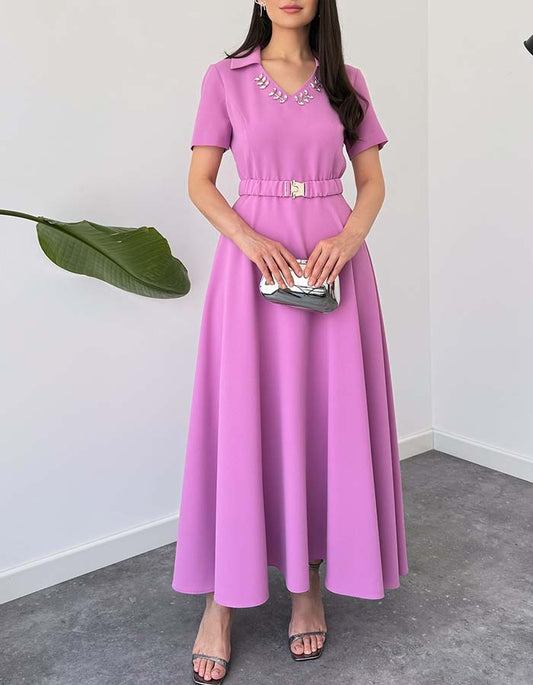 Purple Crystal Dress