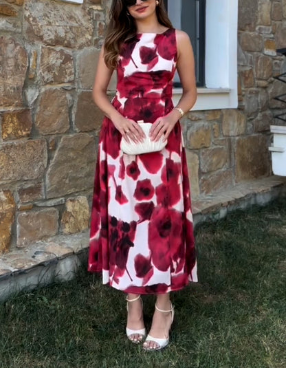 Red Sleeveless Dress