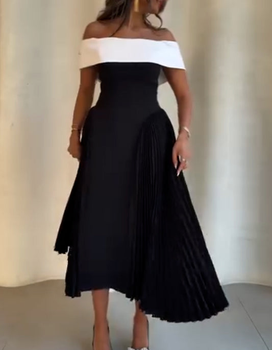 Pleated Casual Dress