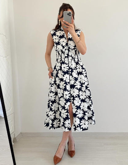 Sleeveless Zipper Dress