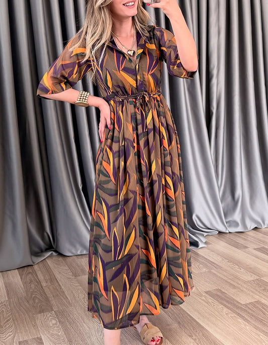 Printing Stretch Dress