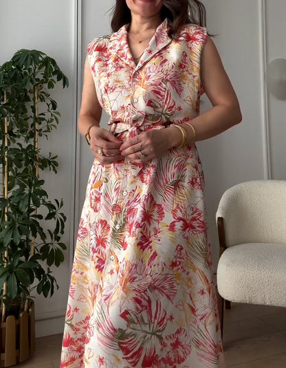 Floral V-Neck Dress