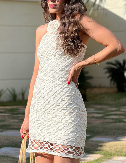 White Flower Dress