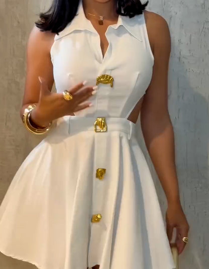 Button Casual Dress