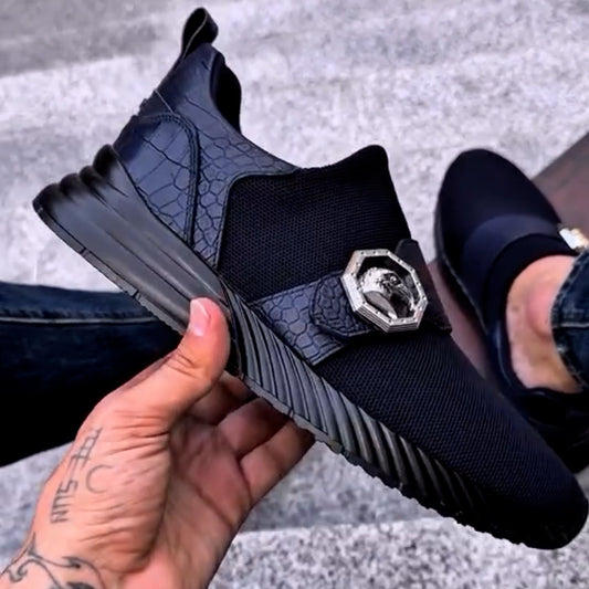 Black Slip-On Sneakers