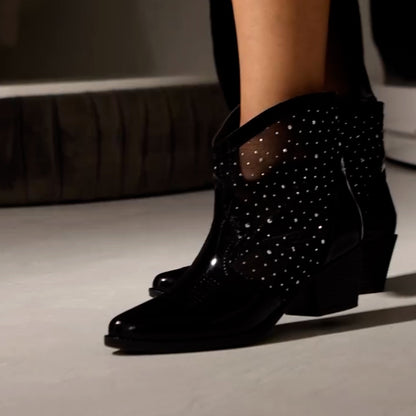 Black Polka Dot Boots