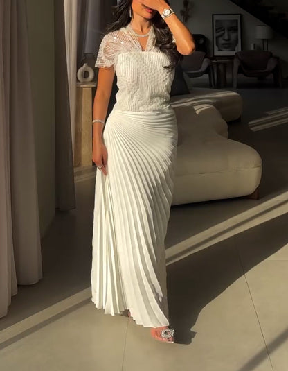 Elegant Pleated Dress