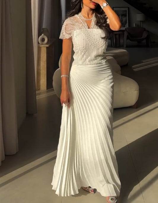 Elegant Pleated Dress