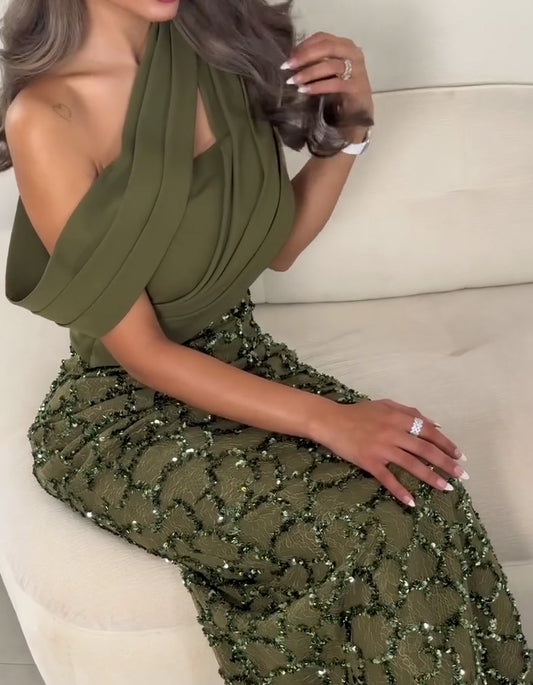 Green Party Dress