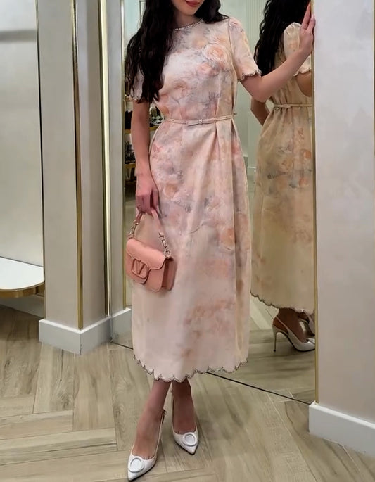 Printing Belt Dress