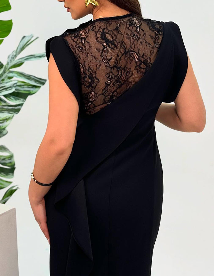 Black Lace Comfy Dress