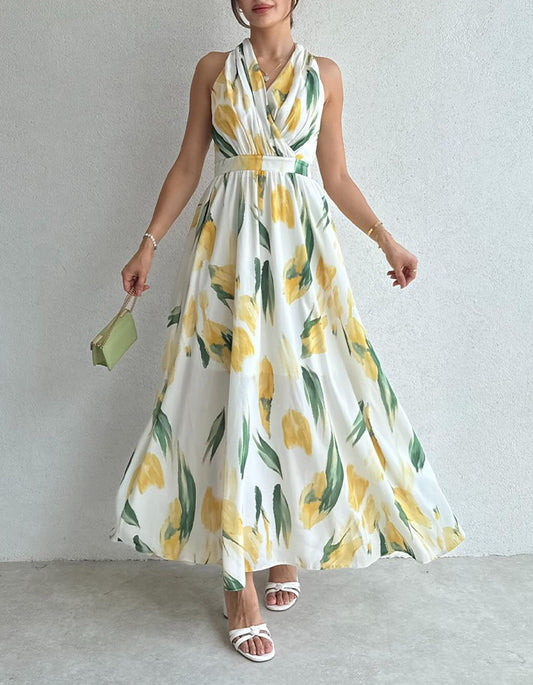Printing Flowy Dress