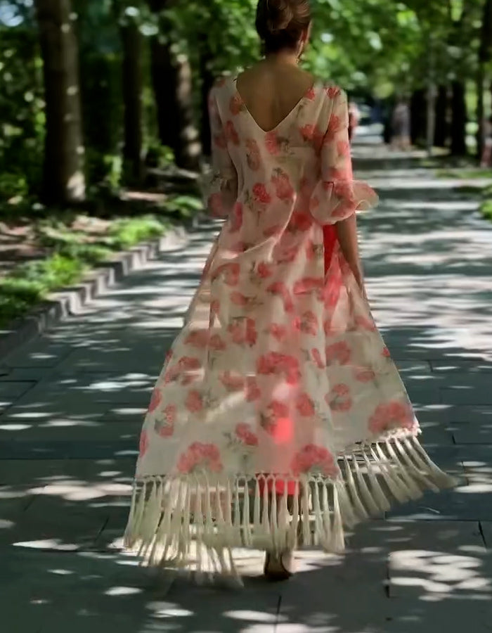 Flower Long Coat