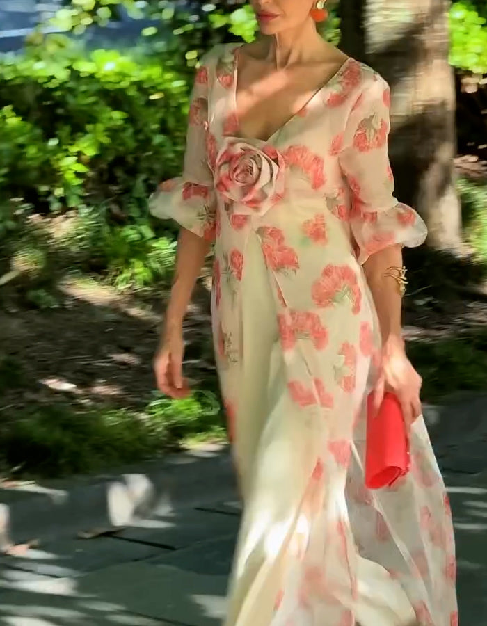 Flower Long Coat