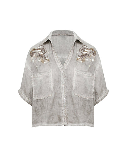 Gray Loose Shirts