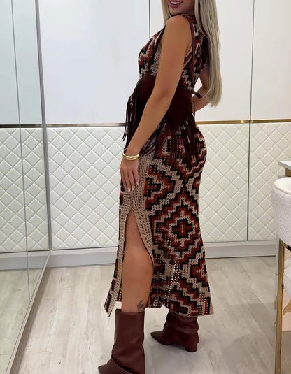 Knit Sleeveless Slim Dress