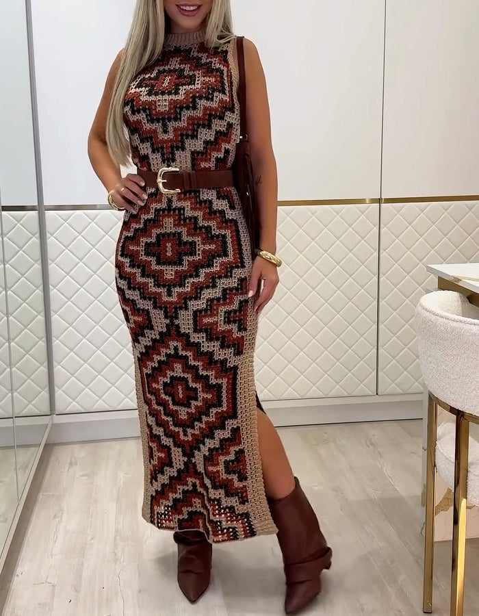 Knit Sleeveless Slim Dress