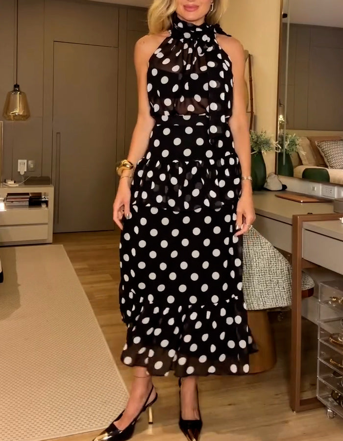 Polka Dot Casual Dress