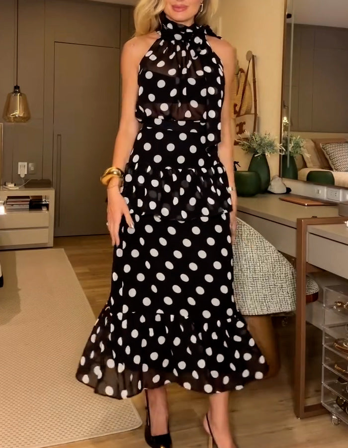 Polka Dot Casual Dress