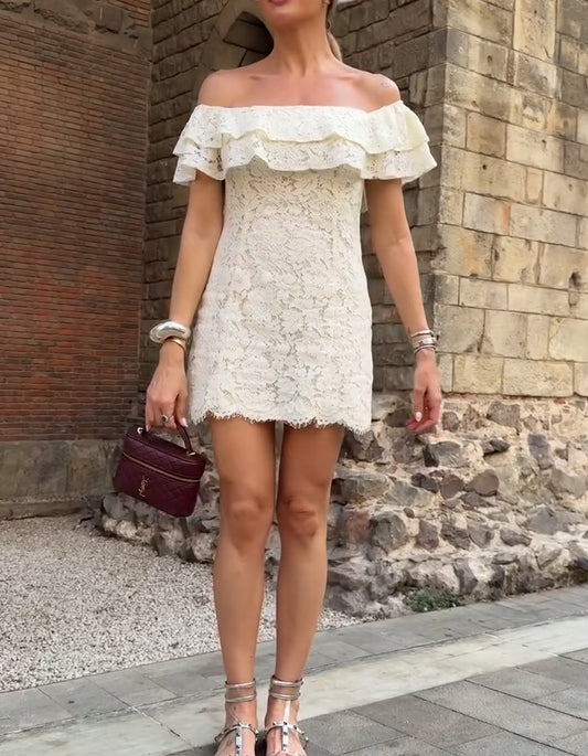 Lace Strapless Dress