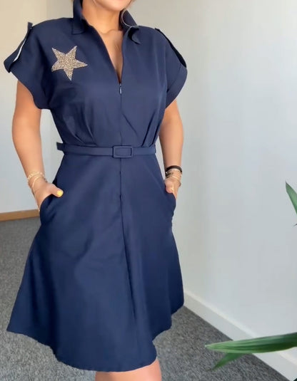 Star Printing Dress