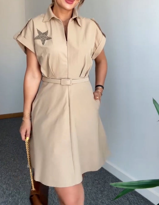 Star Printing Dress