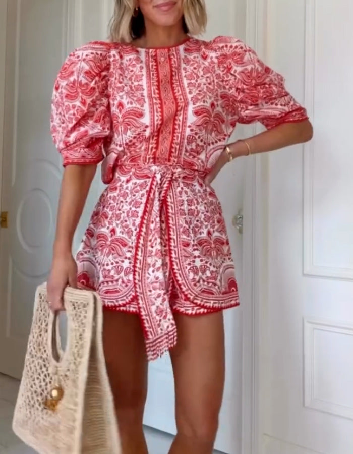 Pink Belt Mini Suits