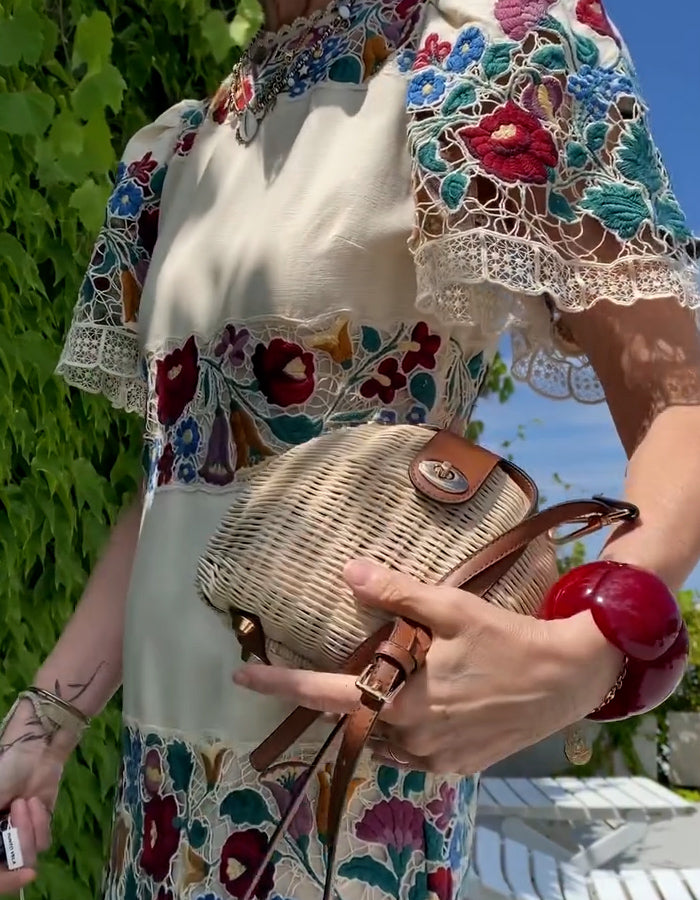 Color-Blocking Printed Dress