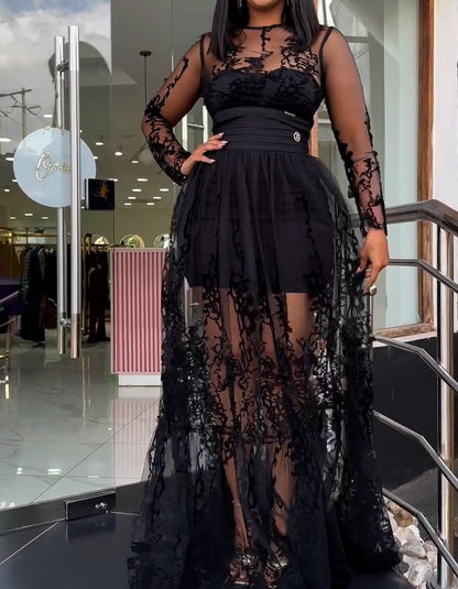 Black Unique Chic Dress