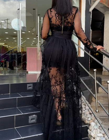 Black Unique Chic Dress