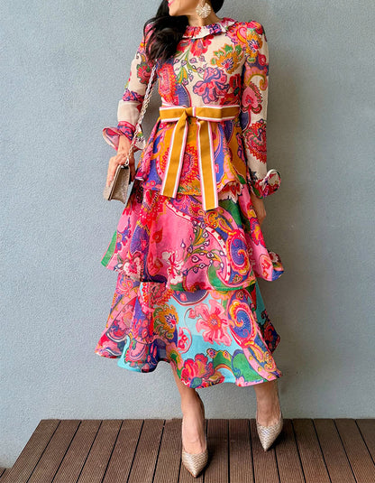 Colorful Multi-Layer Dress
