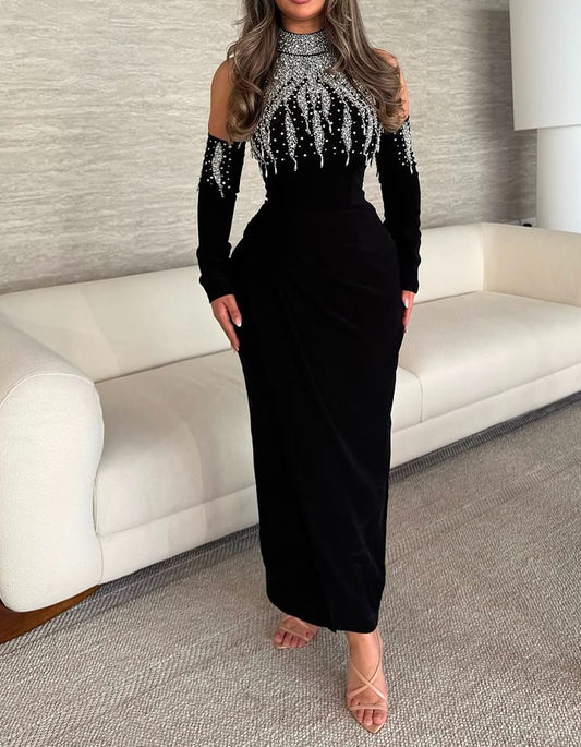 Chic Rhinestone Dress