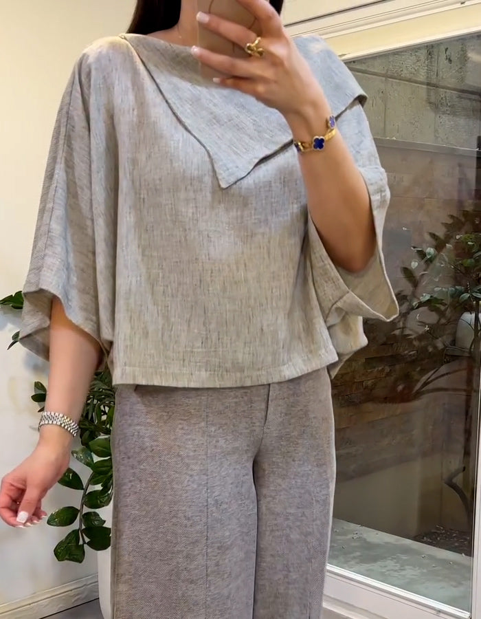 Gray Loose Suit