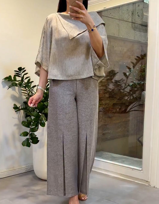 Gray Loose Suit