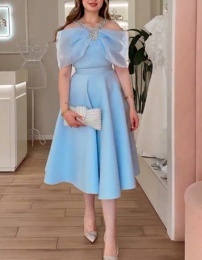 Cross-Strap A-Line Dress