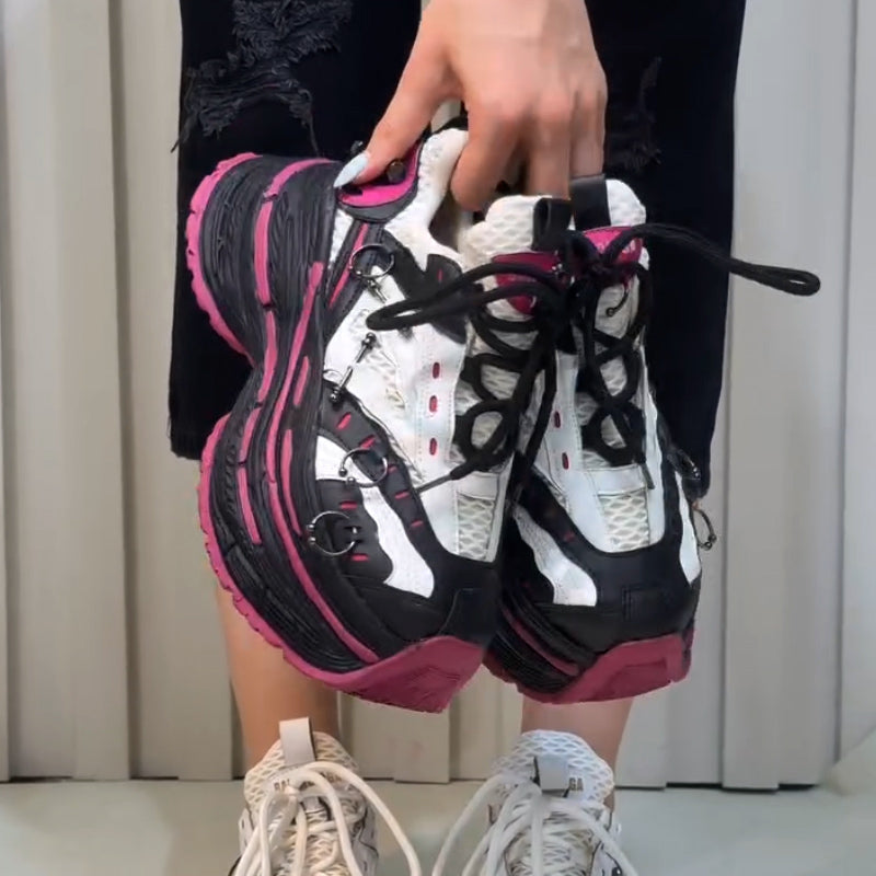 Color-Blocked Casual Sneakers