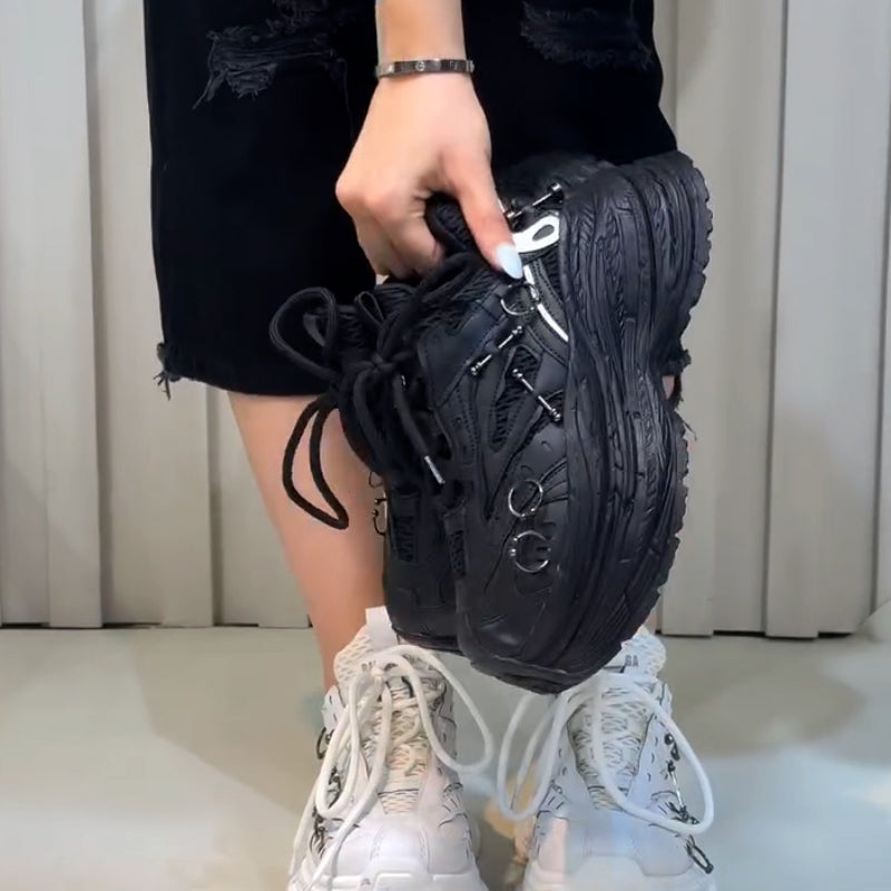 Color-Blocked Casual Sneakers