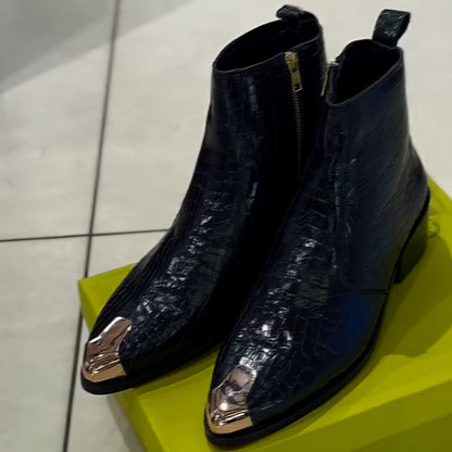 Leather Short Boots