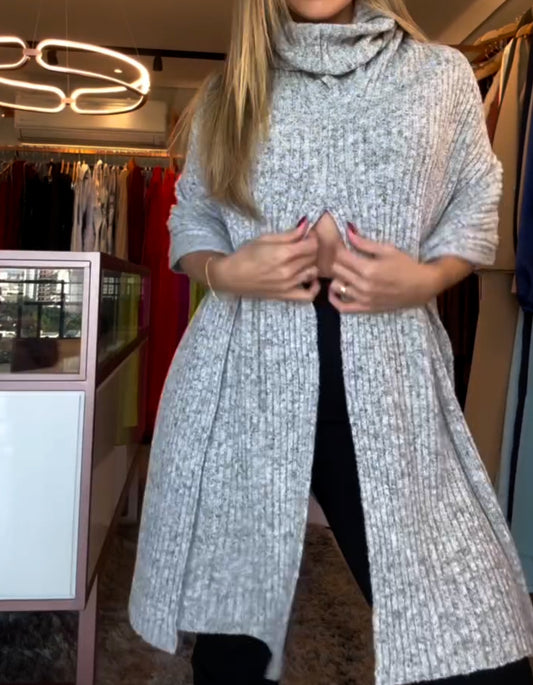 Gray Multiple Styling Sweater