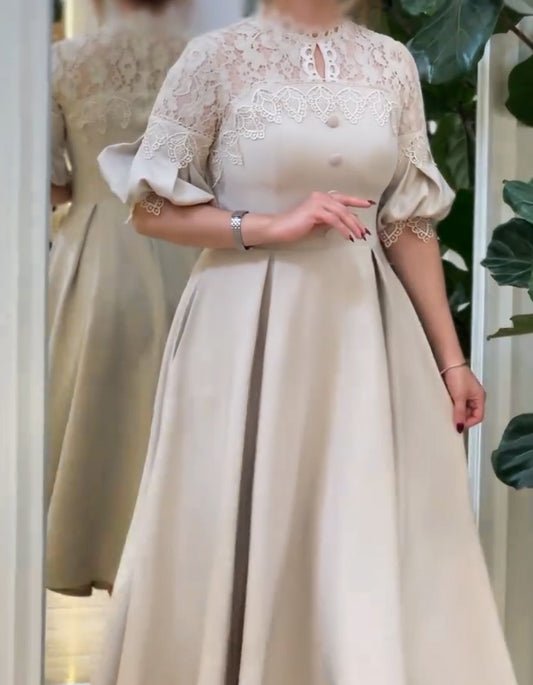 Comfort Solid-Color Dress