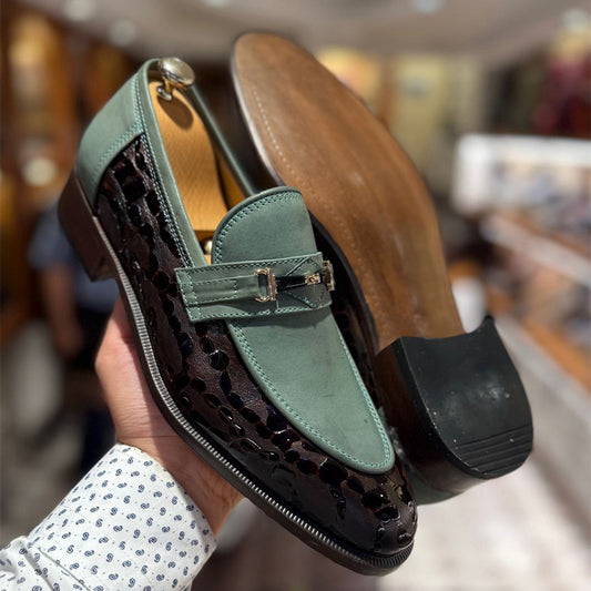Patchwork Leather Shoes