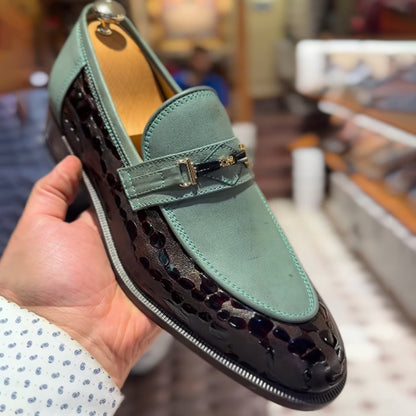 Patchwork Leather Shoes